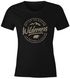 Damen T-Shirt Adventure Logo Berge Mountain Bär Wilderness Schriftzug Fashion Streetstyle Slim Fit Neverless®preview