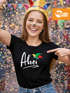 Damen T-Shirt Alaaf Helau Ahoi Faschings-Shirt Karneval Fastnacht Fun-Shirt Slim Fit Moonworks®preview