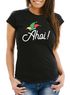 Damen T-Shirt Alaaf Helau Ahoi Karneval Fasching Fasnacht Narrenruf Jeck Narr Fun-Shirt Moonworks®preview