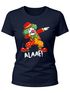 Damen T-Shirt Alaaf Helau Fasching Karneval Dabbing Clown Kostüm-Ersatz Last Minute Faschingskostüme Frauen Funshirt Moonworks®preview