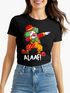 Damen T-Shirt Alaaf Helau Fasching Karneval Dabbing Clown Kostüm-Ersatz Last Minute Faschingskostüme Frauen Funshirt Moonworks®preview