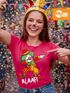 Damen T-Shirt Alaaf Helau Fasching Karneval Dabbing Clown Kostüm-Ersatz Last Minute Faschingskostüme Frauen Funshirt Moonworks®preview