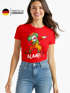 Damen T-Shirt Alaaf Helau Fasching Karneval Dabbing Clown Kostüm-Ersatz Last Minute Faschingskostüme Frauen Funshirt Slim Fit Moonworks®preview