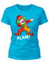 Damen T-Shirt Alaaf Helau Fasching Karneval Dabbing Clown Kostüm-Ersatz Last Minute Faschingskostüme Frauen Funshirt Slim Fit Moonworks®preview
