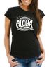 Damen T-Shirt Aloha Wellen Surfing Sommer Slim Fit Neverless®preview