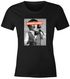 Damen T-Shirt Aperölchen Fotoprint Schwarzweiss Retro Design Fun-Shirt Spruch lustig Moonworks®preview