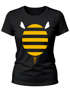 Damen T-Shirt - Biene Hummel - Fasching Karneval Ersatz Verkleidung Last Minute Kostüm Funshirt Slim Fit Moonworks®preview