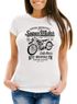 Damen T-Shirt Biker Shirt Motorrad Super Motor Retro Vintage Slim Fit Neverless®preview