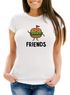Damen T-Shirt Burger Best Friends Forever Slim Fit Moonworks®preview