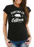 Damen T-Shirt California Republic Bear Bär Sommer Surfing Slim Fit Neverless®preview