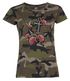 Damen T-Shirt Camouflage Anker Rosen Patch Tropical Anchor Stick-Optik Camo-Shirt Tarnmuster Neverless®preview