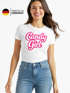 Damen T-Shirt - Candygirl - Fasching Karneval Kostüm-Ersatz Verkleidung Last Minute Kostüm Funshirt Slim Fit Moonworks®preview