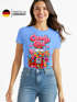 Damen T-Shirt - Candygirl Kaugummi Retro Design - Fasching Karneval Verkleidung Last Minute Funshirt Slim Fit Moonworks®preview