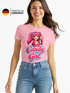 Damen T-Shirt - Candygirl Manga Cartoon - Fasching Karneval Ersatz Verkleidung Last Minute Kostüm Funshirt Slim Fit Moonworks®preview