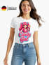 Damen T-Shirt - Candygirl Manga Cartoon - Fasching Karneval Ersatz Verkleidung Last Minute Kostüm Funshirt Slim Fit Moonworks®preview