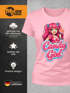 Damen T-Shirt - Candygirl Manga Cartoon - Fasching Karneval Ersatz Verkleidung Last Minute Kostüm Funshirt Slim Fit Moonworks®preview