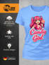 Damen T-Shirt - Candygirl Manga Cartoon - Fasching Karneval Ersatz Verkleidung Last Minute Kostüm Funshirt Slim Fit Moonworks®preview