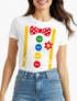 Damen T-Shirt - Clown Design - Fasching Karneval Kostüm-Ersatz Verkleidung Last Minute Kostüm Funshirt Slim Fit Moonworks®preview