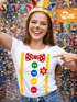 Damen T-Shirt - Clown Design - Fasching Karneval Kostüm-Ersatz Verkleidung Last Minute Kostüm Funshirt Slim Fit Moonworks®preview