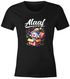 Damen T-Shirt Clown Fasching Karneval Kostüm-Ersatz Verkleidung Helau Alaaf Faschingskostüm Funshirt Moonworks®preview
