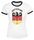 Damen T-Shirt Deutschland Fußball EM 2024 Bundesadler Bier Deutschlandshirt Deutschlandflagge Retro Moonworks®preview