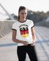Damen T-Shirt Deutschland Fußball EM 2024 Bundesadler Bier Deutschlandshirt Deutschlandflagge Retro Moonworks®preview