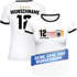 Damen T-Shirt Deutschland Trikot Name Trikotnummer personalisierbar Fußball Weltmeisterschaft 2026 Fanshirt Moonworkspreview