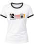 Damen T-Shirt Deutschland Trikot Name Trikotnummer personalisierbar Fußball Weltmeisterschaft 2026 Fanshirt Moonworkspreview