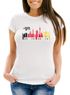 Damen T-Shirt Deutschland WM Flagge Barcode Skyline Berlin Fan Shirt Moonworks®preview