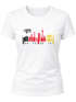 Damen T-Shirt Deutschland WM Flagge Barcode Skyline Berlin Fan Shirt Moonworks®preview