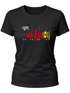 Damen T-Shirt Deutschland WM Flagge Barcode Skyline Berlin Fan Shirt Moonworks®preview