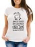 Damen T-Shirt Einhorn Always be yourself unless you can be a unicorn Moonworks®preview