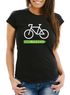 Damen T-Shirt Fahrrad Radfahrer Bike Umwelt A+++++ Energie sparen Fun-Shirt lustig Moonworks®preview