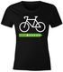 Damen T-Shirt Fahrrad Radfahrer Bike Umwelt A+++++ Energie sparen Fun-Shirt lustig Moonworks®preview