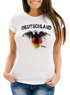 Damen T-Shirt Fanshirt Deutschland Adler Fußball WM Fußball-Sommer 2026 Slim Fit MoonWorks®preview