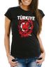 Damen T-Shirt Fanshirt Türkei Türkiye Turkey Fußball EM WM Löwe Flagge MoonWorkspreview
