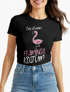 Damen T-Shirt Fasching Das ist mein Flamingo Kostüm Moonworks®preview