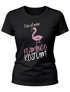 Damen T-Shirt Fasching Das ist mein Flamingo Kostüm Moonworks®preview