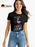 Damen T-Shirt Fasching Das ist mein Flamingo Kostüm Moonworks®preview