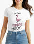 Damen T-Shirt Fasching Das ist mein Flamingo Kostüm Moonworks®preview