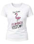Damen T-Shirt Fasching Das ist mein Flamingo Kostüm Moonworks®preview