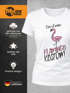 Damen T-Shirt Fasching Das ist mein Flamingo Kostüm Moonworks®preview