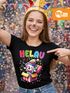Damen T-Shirt Fasching Karneval Clown Helau Alaaf Verkleidung Last Minute Faschingskostüm Funshirt Moonworks®preview