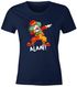 Damen T-Shirt Fasching Karneval Dabbing Clown Kostüm-Ersatz Last Minute Faschingskostüme Frauen Funshirt Moonworks®preview