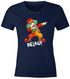 Damen T-Shirt Fasching Karneval Dabbing Clown Kostüm-Ersatz Last Minute Faschingskostüme Frauen Funshirt Moonworks®preview