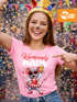 Damen T-Shirt Fasching Karneval Ersatz Verkleidung Karnevalsmaus Last Minute Kostüm Funshirt Slim Fit Moonworks®preview