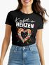 Damen T-Shirt Fasching Karneval Konfetti im Herzen Kostüm-Ersatz Verkleidung Funshirt Frauen Moonworks®preview
