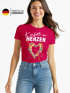 Damen T-Shirt Fasching Karneval Konfetti im Herzen Kostüm-Ersatz Verkleidung Funshirt Frauen Moonworks®preview