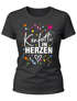 Damen T-Shirt Fasching Karneval Konfetti im Herzen Kostüm-Ersatz Verkleidung Funshirt Frauen Moonworks®preview