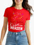 Damen T-Shirt Fasching Karneval Konfetti im Herzen Kostüm-Ersatz Verkleidung Funshirt Frauen Moonworks®preview